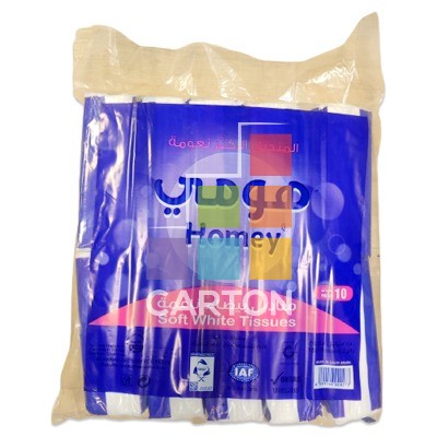 HOMEY FACIAL TISSUE 5*10*150 SHEETS